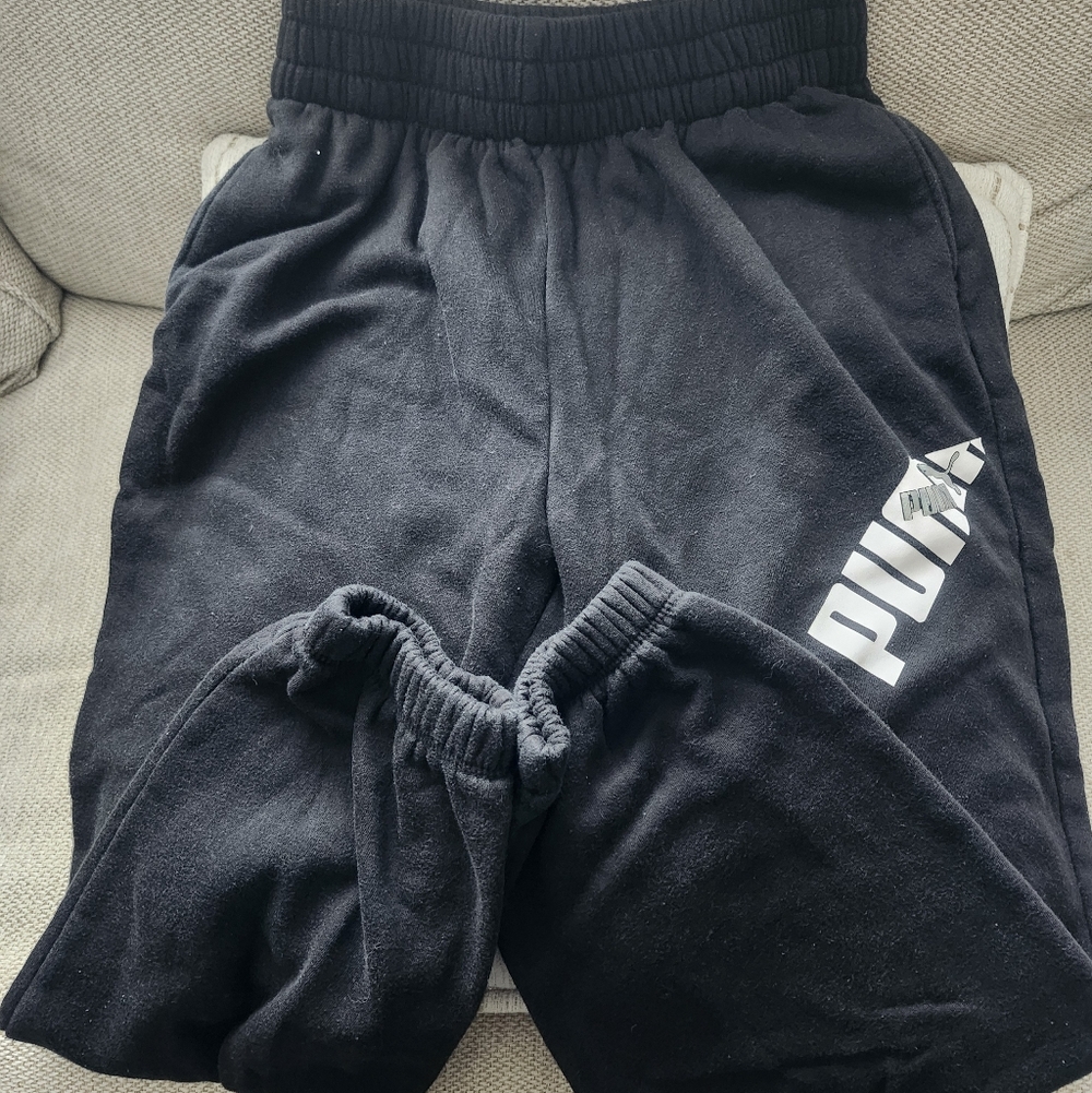 PUMA Kids Black Sweatpants